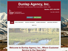 Tablet Screenshot of dunlapagency.com